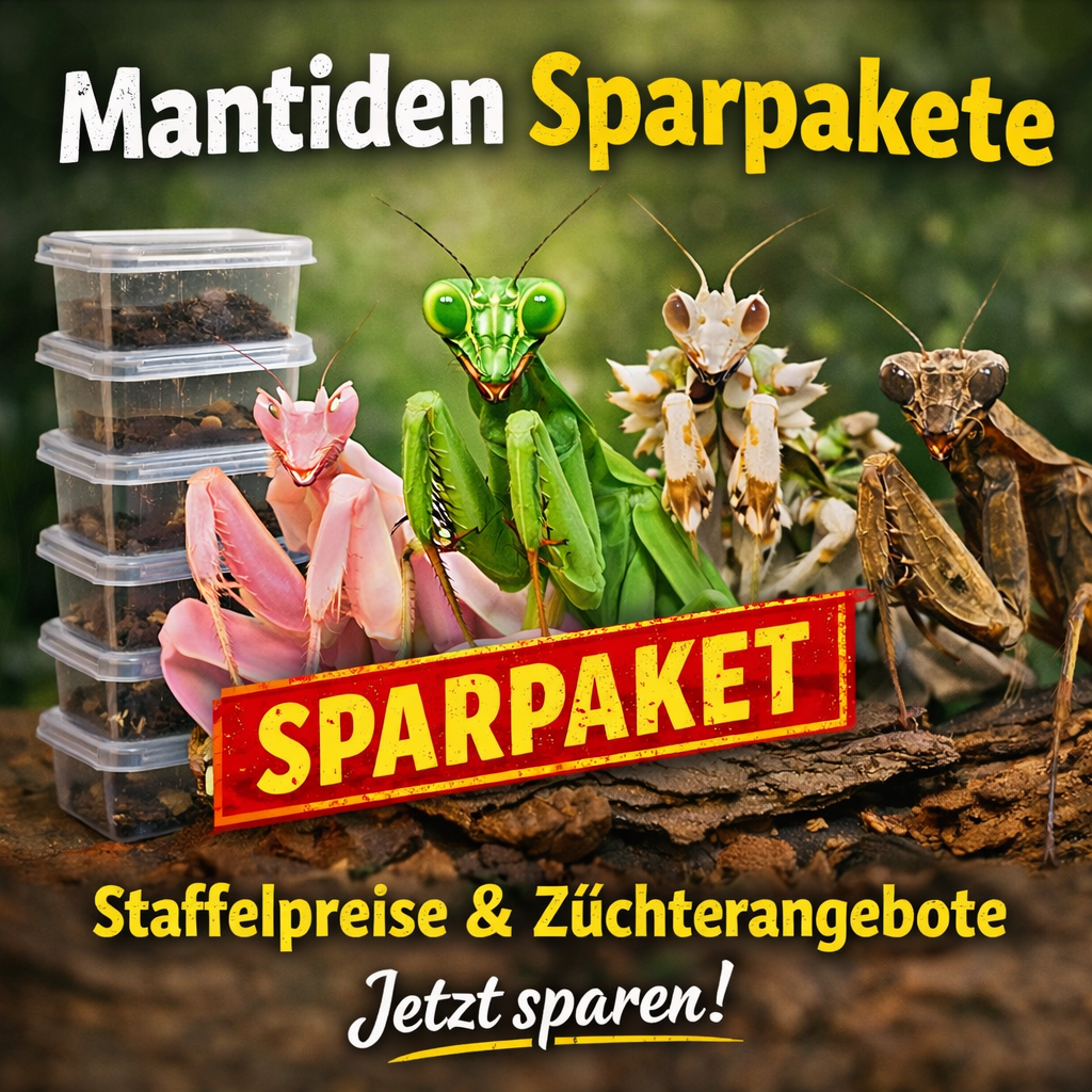 Mantiden Sparpakete – Staffelpreise & Züchterangebote